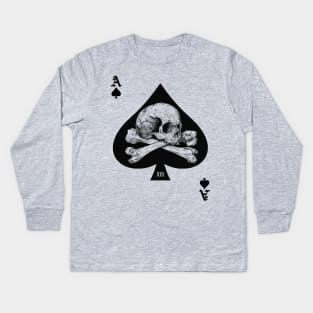 Ace of Spades Kids Long Sleeve T-Shirt